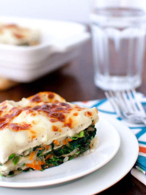 Vegetable Alfredo Lasagna | stg-tamingofthespooncom-staging.kinsta.cloud