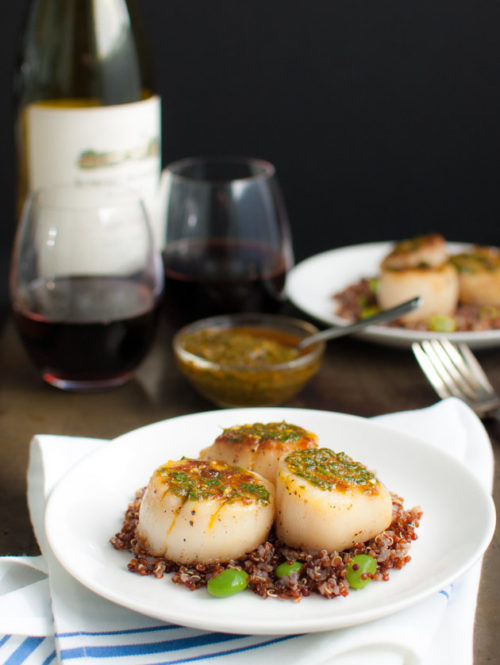 Scallops and Chermoula Sauce | stg-tamingofthespooncom-staging.kinsta.cloud